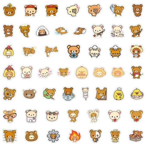 Rilakkuma Bear Sticker Sets