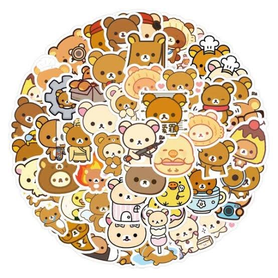 Rilakkuma Watercolor Stickers
